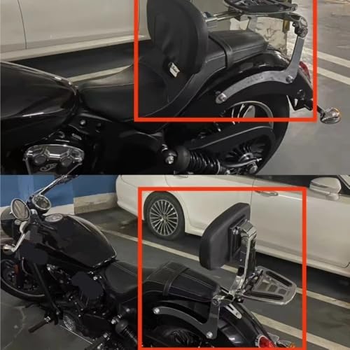 Coussin dossier passager haut de gamme pour Softail 2018-2024 - 4