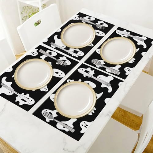 Set de table gothique durable de qualité supérieure en PVC lavable pour réception