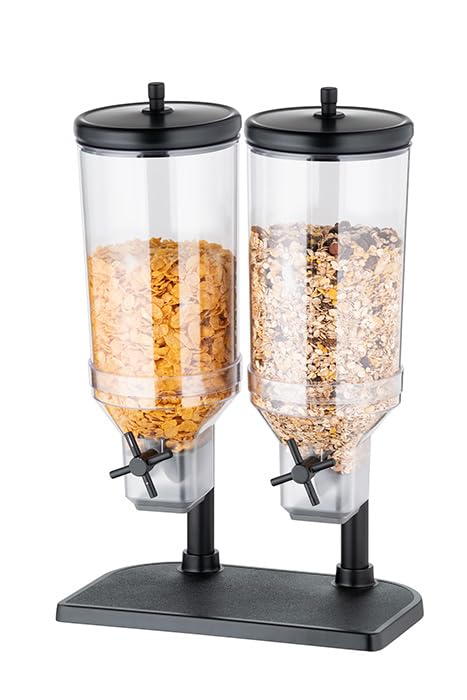 APS 11841 Cerealienspender Duo FRESH+EASY, 22 x 35 cm, H: 52 cm, Behälter aus SA, Deckel aus 18/8 Edelstahl