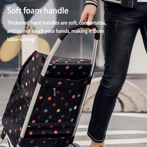 Carro Plegable para Compras con Bolsa Extraíble y Ruedas miniatura 7