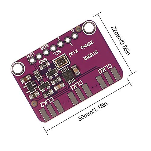 Aceirmc 2Pcs Si5351 Si5351A I2C Iic High Frequency Signal Generator Square Wave Frequency Generator 3.3-5V 8Khz -160Mhz For Arduino #TOP5