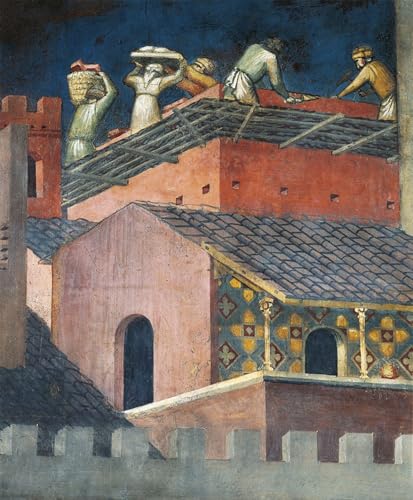 Affiches d'art Ambrogio Lorenzetti décoration murale salon salon style italien