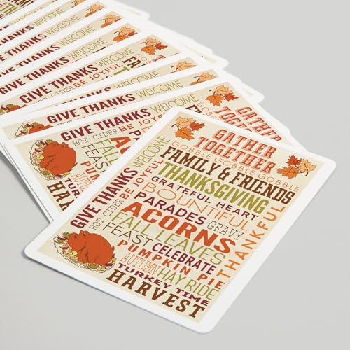 Baraja de Poker Gather Together Thanksgiving 52 Cartas miniatura 5