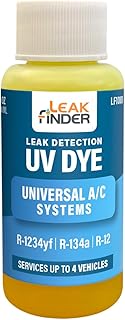 LF1001 Automotive Universal Air Conditioner Refrigerant Leak Detection Dye, Services R134a, R-1234yf Systems, (6) 1oz AC Fluorescent Dye Bottles, Made in USA