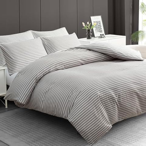 Lazzaro Stripe Super King Duvet Set Cover