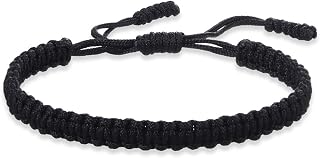 COLORFUL BLING Handmade Tibetan Buddhist Bracelets for Women Men - Lucky Protection Red String Rope Wristbands, Adjustable Prayer Jewelry