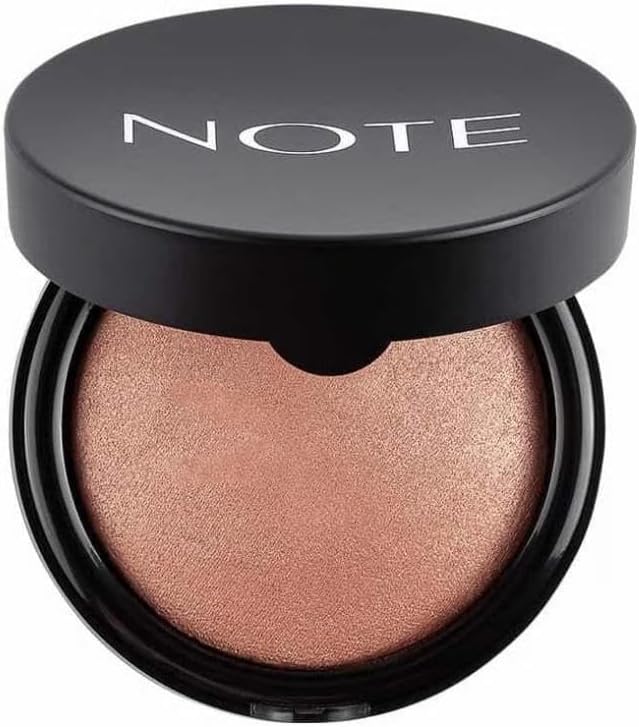 Note Cosmetics Baked Blusher 02 Vintage Pink Işıltılı Fırınlanmış Toz Allık