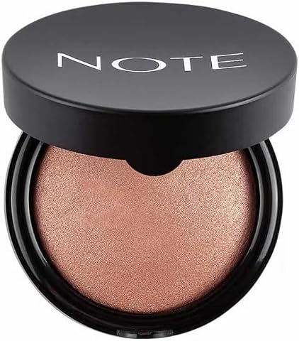Note Cosmetics Baked Blusher 02 Vintage Pink Işıltılı Fırınlanmış Toz Allık