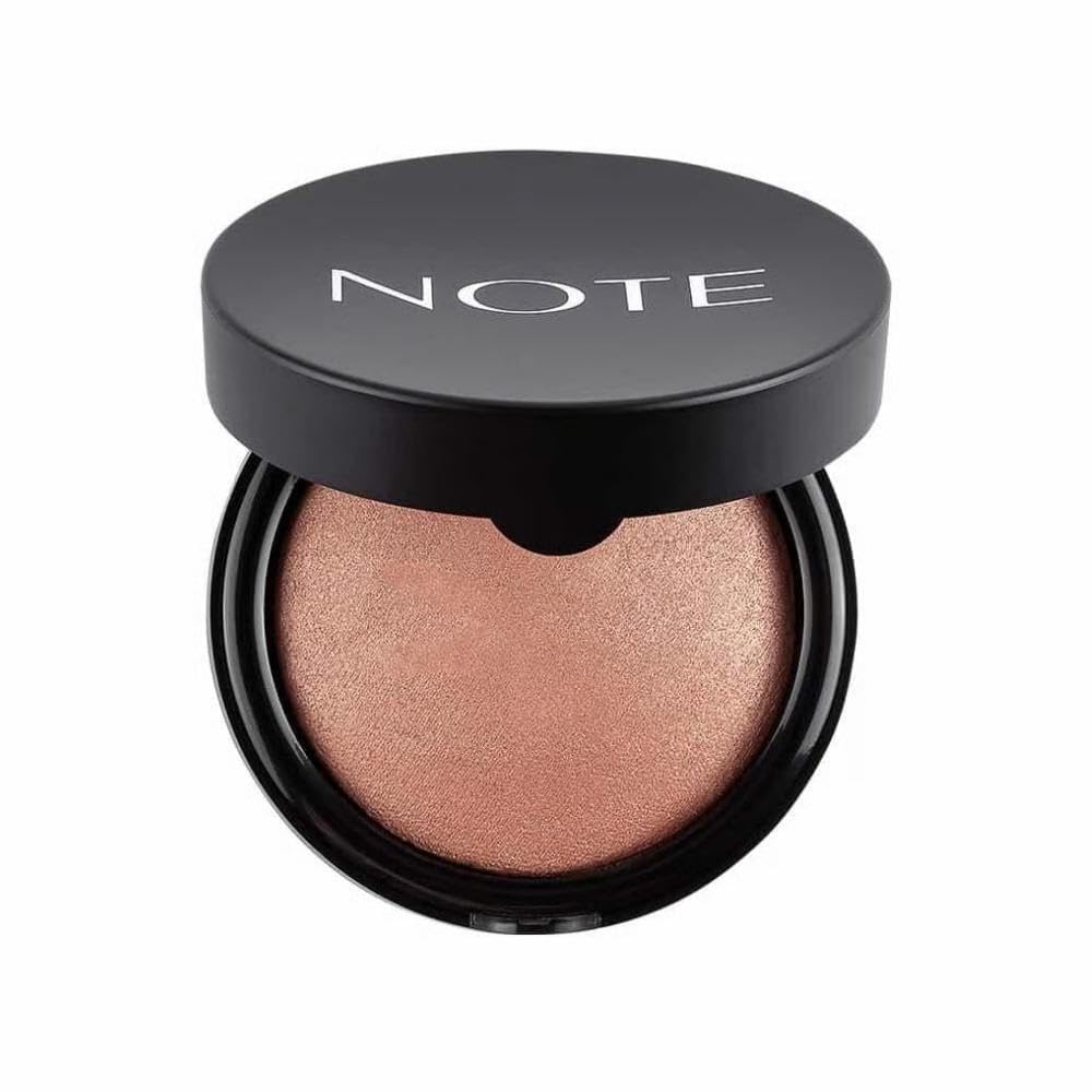 Note Cosmetics Baked Blusher 02 Vintage Pink Işıltılı Fırınlanmış Toz Allık