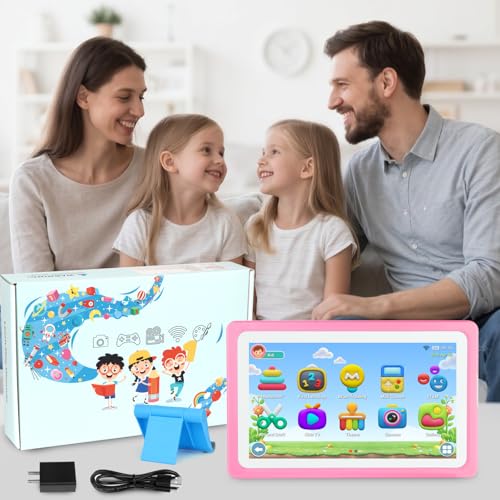 Tablette pour tout-petits de 3 à 7 ans cadeau d'anniversaire éducatif WiFi