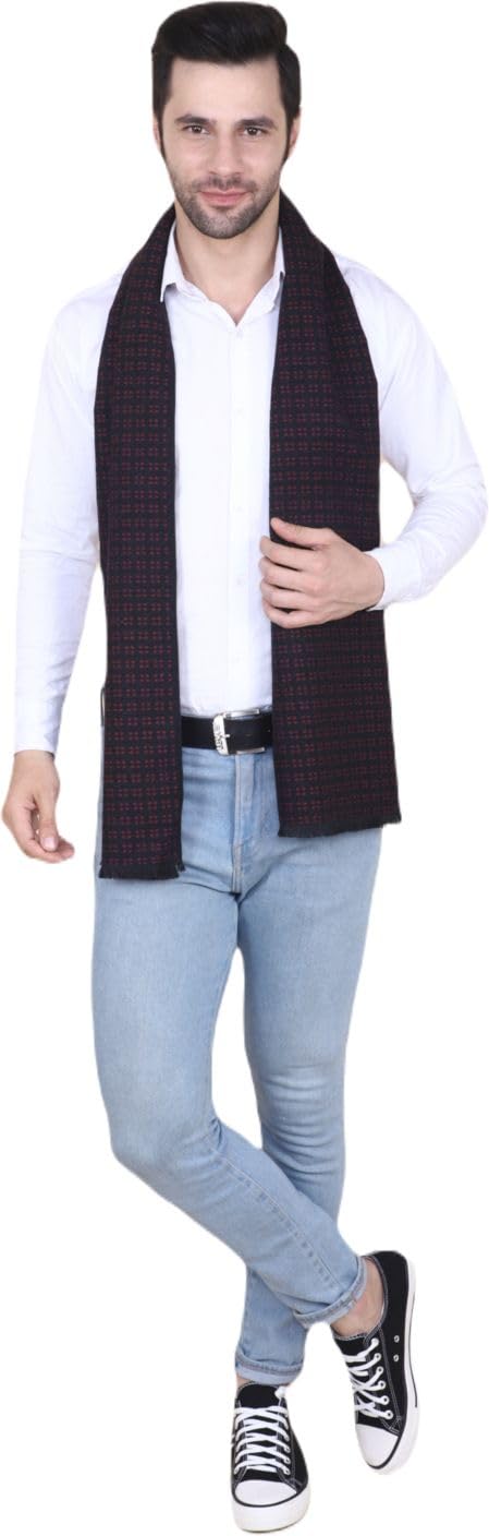 cazzano Men Muffler Maron Printed Casual For Better Looking Men Pack of 1-picture-31