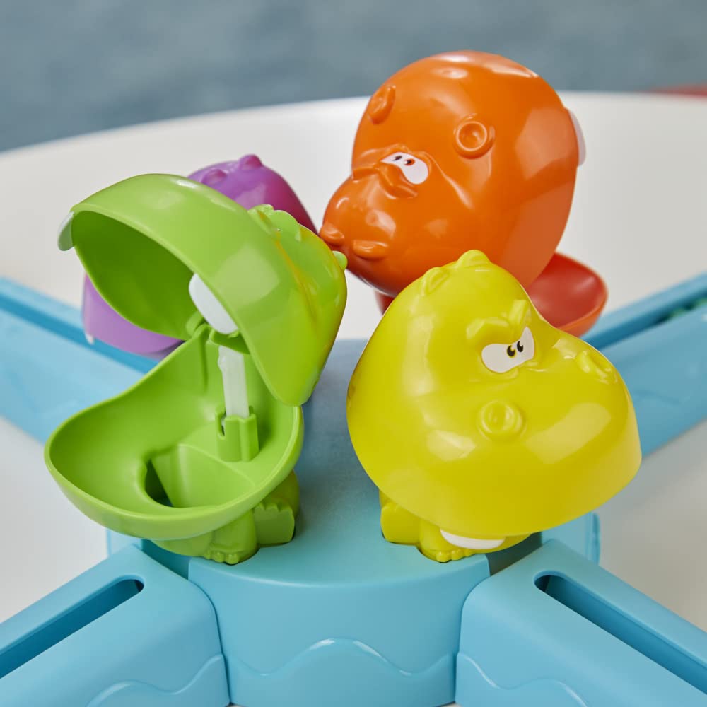 Hungry Hungry Hippos Launchers Kinderspiel ab 4 Jahren, elektronisches Kindergartenspiel für 2 bis 4 Spieler