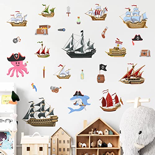 Vinilos Decorativos Barco Pirata de Vinilo Autoadhesivo miniatura 4