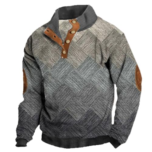 Sweatshirt décontracté en maille fine pour homme idéal pour le bureau et les sorties
