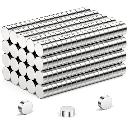 Mini Aimants Rond,100 PCS 5x2mm Petit Aimant Neodyme Aimant Autocollant Puissant Aimants Adhésifs Magnet Frigo Aimantsp our Réfrigérateur Tableau Blanc et...