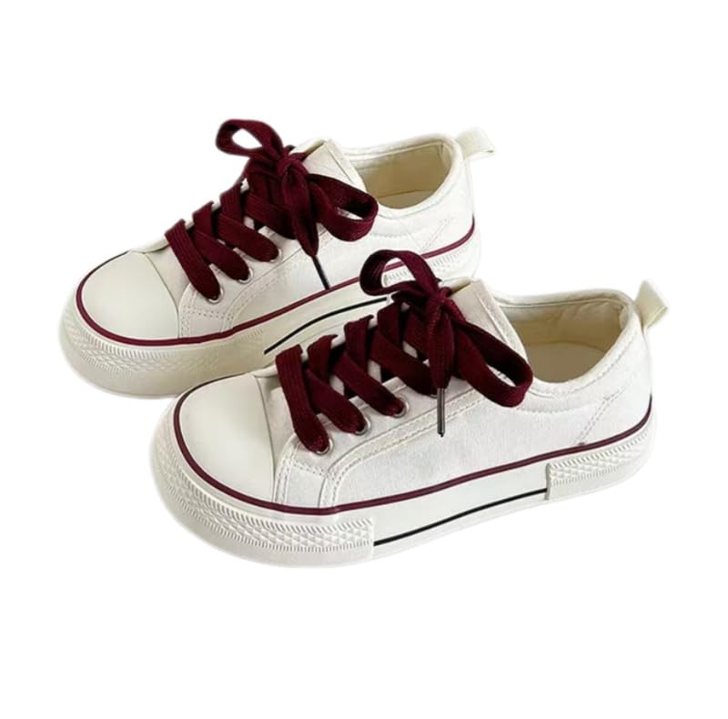 Sneakers Donna,Sneakers Basse Classiche da Donna in Tela, Casual, con Lacci E Suola Imbottita per Il Massimo Comfort.