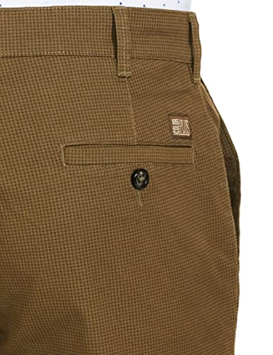 Image of Colorplus Men's Cotton Blend Print Pattern Nuvo Fit Flat Front Casual Trouser