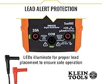 Vista 4 de Klein Tools Multímetro digital MM420, multímetro TRMS de rango automático, voltaje CA/CC de 600V, corriente CA/CC 10A, resistencia de 50 MOhms