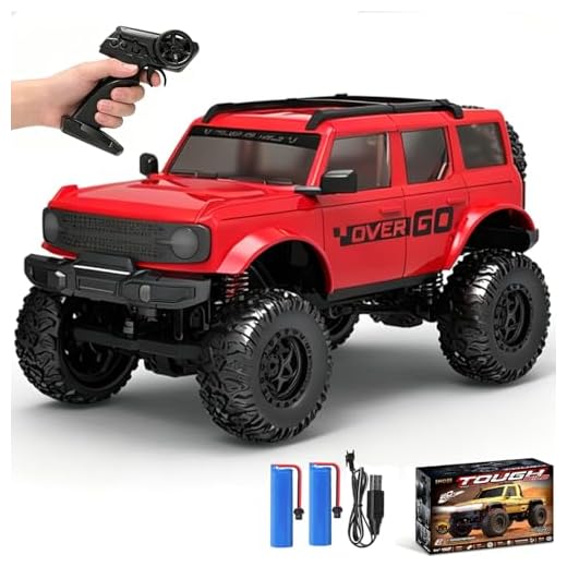 KAIMIO 1:20 Scale RC Crawler RTR RC Rock Truck 4x4 2.4GHZ Hobby Grade Remote Control Car Model Vehicle RC Buggy (02-Red)
