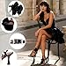 LACIKOSZ Black Heels Walking Sandals Women Comfy High Heels Dress Shoes Women Stiletto Sexy Strappy Heels