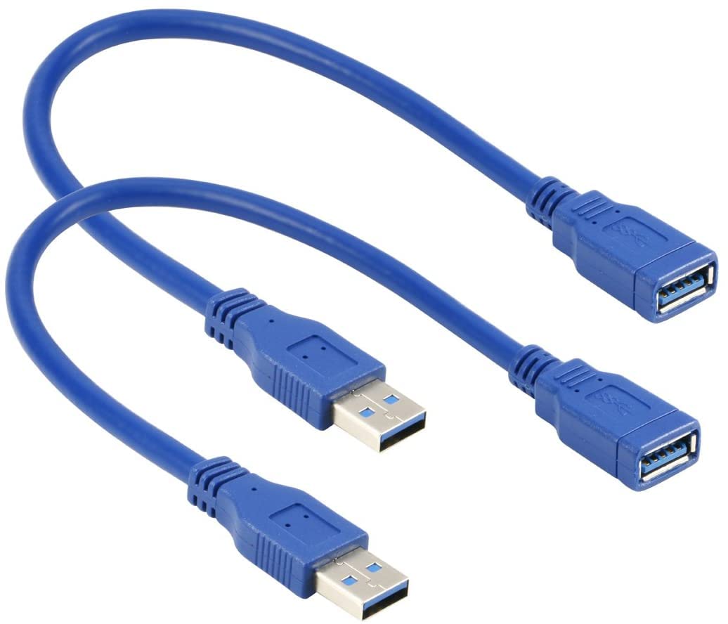 KEBILSHOP 2 Pack USB 2.0 Short Length USB Extension Cable 30 Cm USB Male to Female Color May Vary (B08Q36996B) Amazon Price History, Amazon Price Tracker