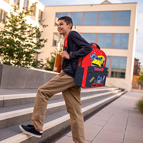 Ahjkhjnk Animal Backpack Stitch Backpacks Cute Car Bookbag Red Blue Book Bag Funny Animals Back Pack Fashion Back Packs Stitch Bookbag Stars Small Backpack Travel Back Packs Gifts #TOP6