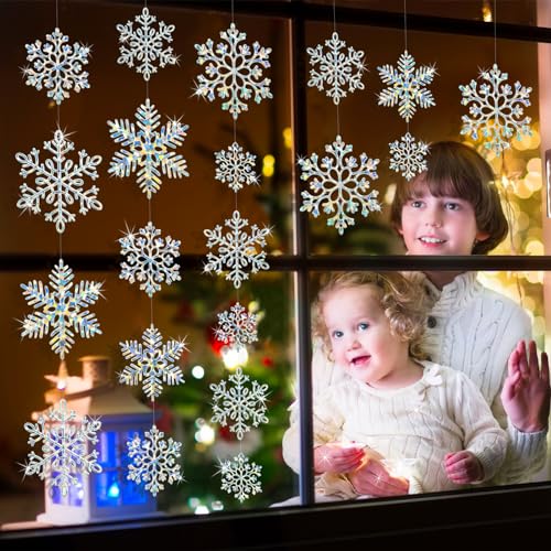 Image of Christmas Snowflakes Ornaments Decorations for Winter Holiday