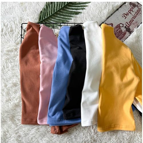 Image of Toddler Turtleneck Girls Boys Thermal Shirt Mock Neck Top Long Sleeve Undershirts