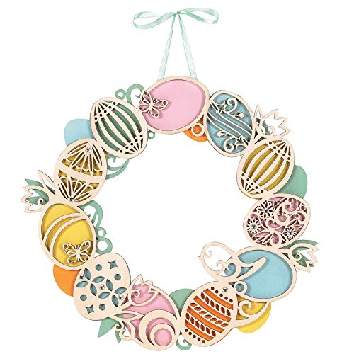 Department 56 Flourish Easter Egg Wreath, 12 Inch, Multicolor