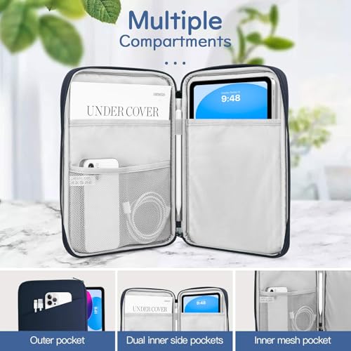 Image of Dadanism 9-11 inch Tablet Sleeve Bag Carrying Case for iPad (A16) 11th Gen 11 inch, iPad 10th Gen 10.9 inch Air 5 /4, iPad Air M4 /Pro 11 inch, iPad 9 /8 /7th, Galaxy Tab A11+ Plus 11 inch, Remarkable 2 10.3 inch, Indigo