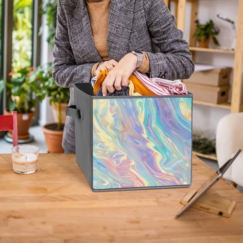 Bacs de rangement empilables et pliables imprimé dégradé - 8