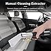 OUKENS Upholstery & Carpet Cleaning Extractor Wand - High Pressure Steam Cleaner & Vacuum Nozzle Hand Tool for Furniture, Auto Interior, Car Seats, Sofa, Mattress