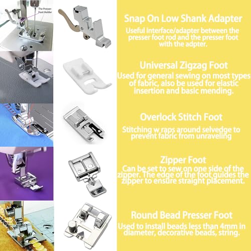 Set de 14 Pies para Máquina de Coser Multifuncional miniatura 4