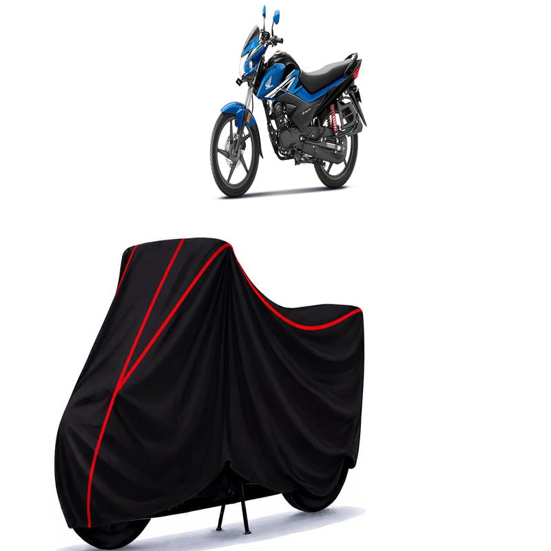Image of Livo 110 E20 Water Resistant Bike Cover for All Motorcycles & Rain | Heavy Duty Taffeta Fabric | UV Protection, Dustproof, Scratchproof | All Weather Two Wheeler Body Cover with Elastic Bottom