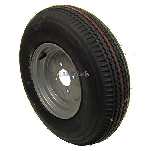 Pneu de remorque 5.00x10 avec jante 4 plis haute résistance