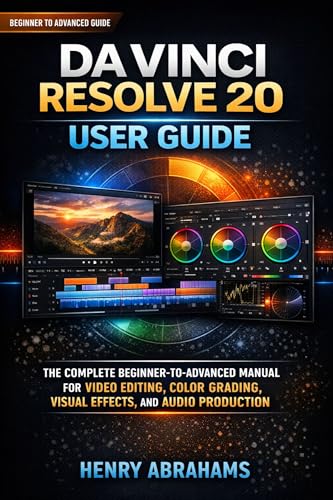  DaVinci Resolve 20 User Guide: The Complete Beginner-to-Advanced Manual for Video Editing, Color Grading, Visual Effects, and Audio Production Using the ... Editing Software (English Edition)