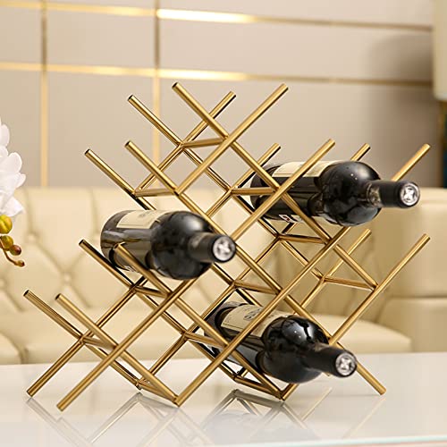 Soporte para 13 Botellas de Vino de Metal Minimalista miniatura 1
