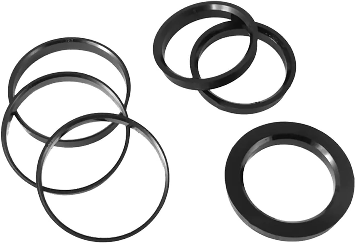 Wheel Spacers 4pcs Wheel Hub Centric Rings Wheel Rim Hub Rings 56.1-54.1mm 56.6-54.1mm Black ABS Plastic Accessories (56.1-54.1mm-20PCS)