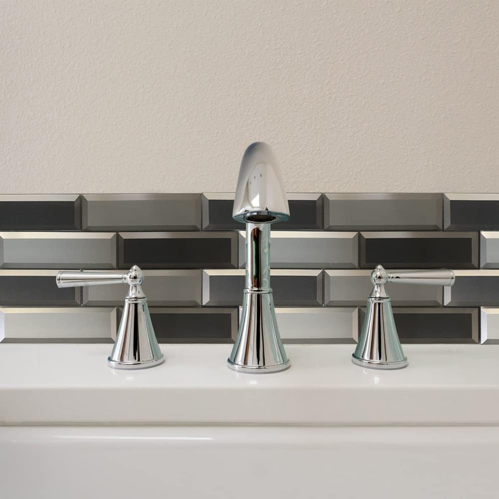 Fantastic Glass Tile 10 - Piece 15.8" X 10" X 8 mm Isabella Beautiful Kitchen Backsplash and Bathroom Glass Mosaic Tiles in Multi Color Finish