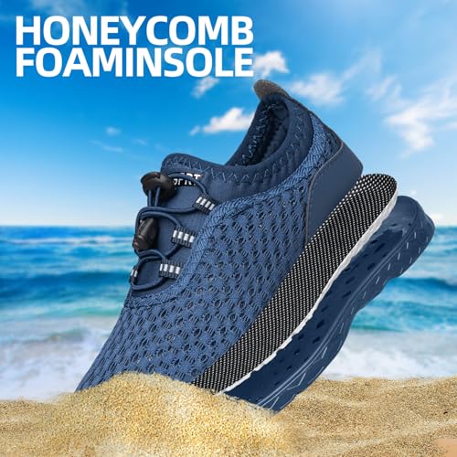 Image of DOUSSPRT Water Shoes for Kids Boys Girls Quick Dry Beach Sports Swim Pool Aqua Shoes for Toddler /Little Kid /Big Kid