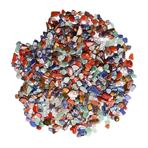 GANAZONO 1 Set Natural Crystal Gravel The Gems Stones Fish Tank Plants Fish Tank Gravel Vase Gravels Flowerpot Gravels Fish Tank Ornament DIY Gravel Crystal Stone Purple