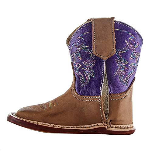 ROPER NRS Exclusive Infant Footwear Tan Vamp Purple Shaft Boot2