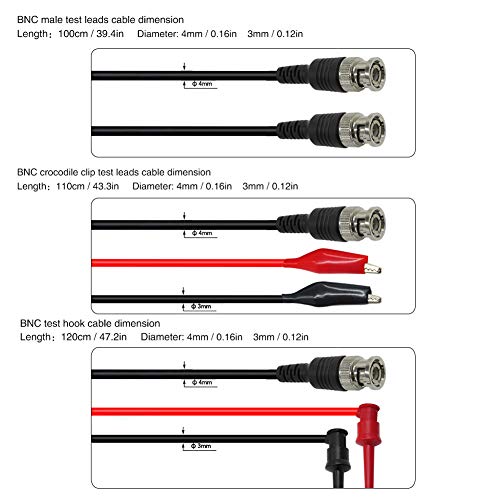 Fils de test multimètre P1260D à embouts interchangeables de précision