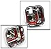 ZMAUTOPARTS Antenna Base Bezel Cover Trim Molding Chrome Compatible with 2005-2010 H3