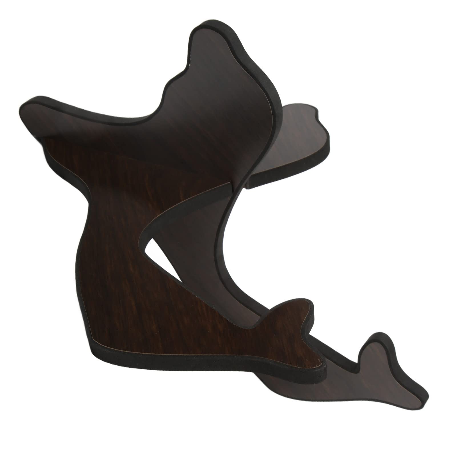 2 Stück Ukulele-Ständer, Zusammengesetzter Ukulele-Ständer, Holz-Ukulelen-Halterung, Holz-Gitarren-Display-Ständer, Gitarren-Halterung für Saiteninstrumente (Schwarz)