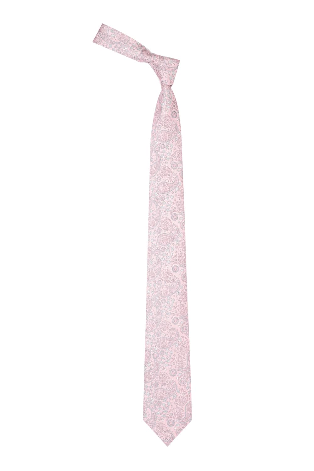Men Pink Embroidered Formal Tie-image-37