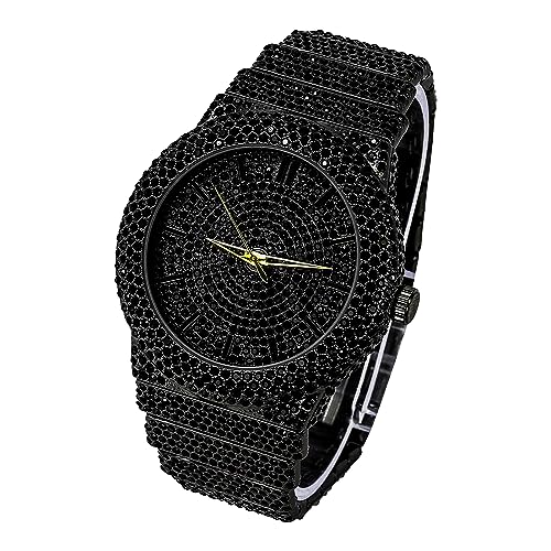 Image of ICE STAR Men's Fully Iced Diamond Watch, 46mm Case