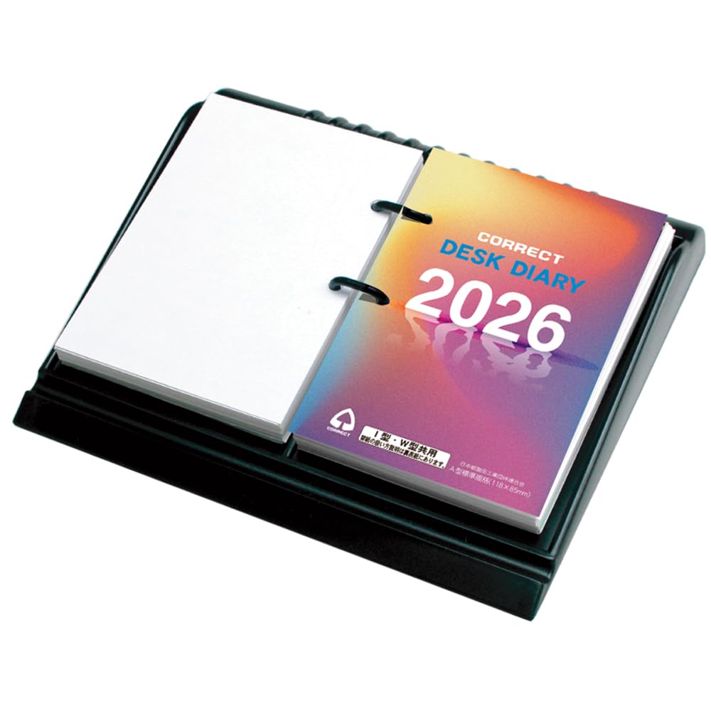 Amazon.co.jp: コレクト 手帳 2026 スケジュール帳 卓上日記 W型台付 D