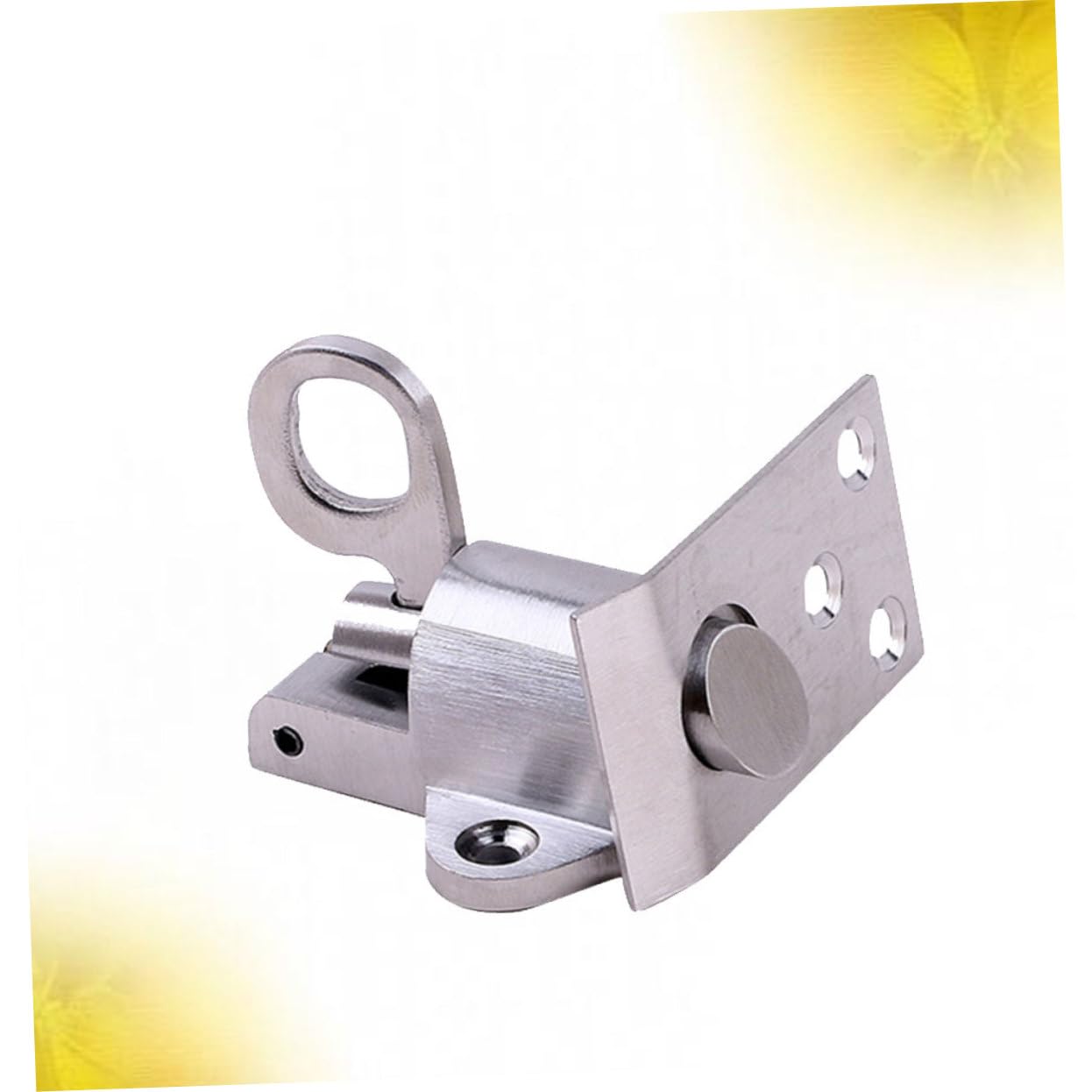 Mipcase 2 Pezzi bullone di sicurezza della porta acciaio inox serratura door lock bullone della molla della porta catenaccio della porta blocco di sicurezza delle porte Silver