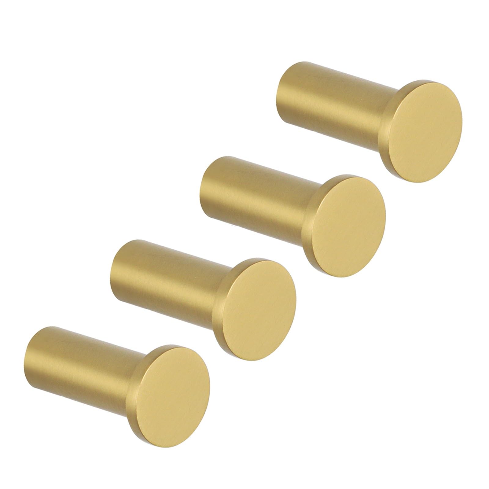 Suodebyy Gold Coat Hooks Wall Mounted 4Pcs Robe Hook Bathroom